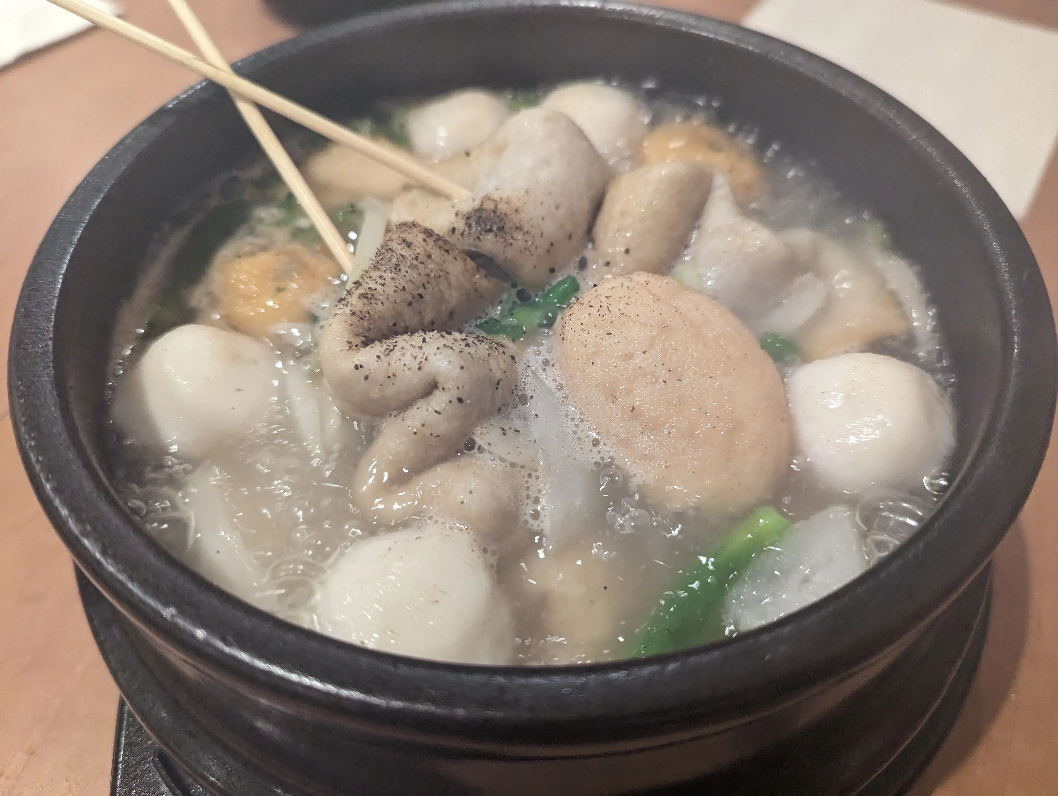 Eomuktang - Soupe coréenne de gâteau de poisson